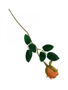 Róża gałązka 37 cm pomarańczowa