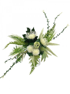 Bukiet mieszany (czosnek, rozchodnik, zielistka) 40 cm kremowy