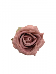 Róża kwiat wyrobowy 10 cm brudny róż