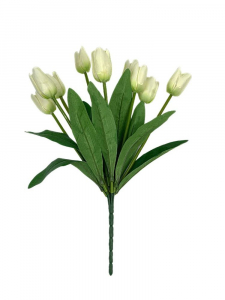 Tulipany bukiet 39 cm kremowe