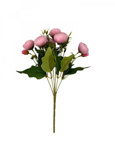 Pełniki bukiet 30 cm jasny róż