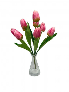 Tulipany bukiet 40 cm różowe