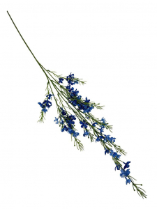Gałązka z kwiatuszkami XL 108 cm niebieska
