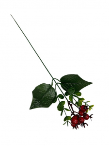 Dodatek dzika róża gałązka 39 cm