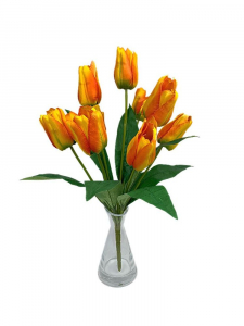 Tulipany bukiet 47 cm pomarańczowe