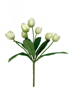 Tulipany bukiet 41 cm kremowe