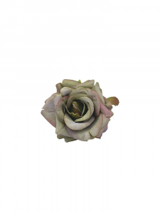 Róża kwiat wyrobowy 6 cm brudna zieleń