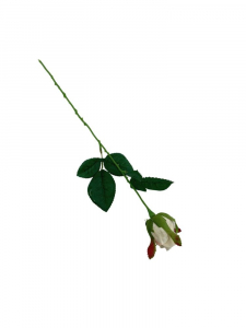 Róża kwiat pojedynczy 42 cm kremowa