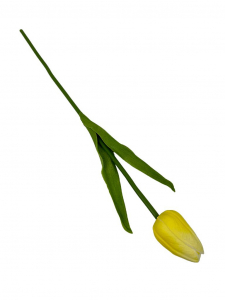 Tulipan z pianki 45 cm jasny żółty