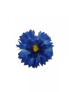Chaber kwiat wyrobowy 9 cm ciemno niebieski