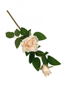 Róża gałązka 47 cm morelowa