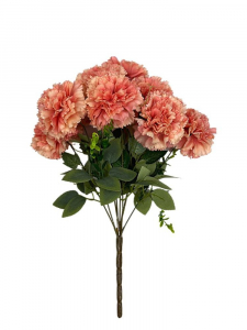 Bukiet goździków 48 cm pudrowy róż