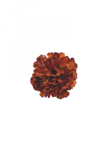 Goździk kwiat wyrobowy 8 cm brązowy