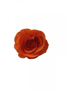 Róża główka 8 cm pomarańczowa