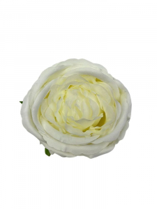 Róża kwiat wyrobowy 11 cm kremowa