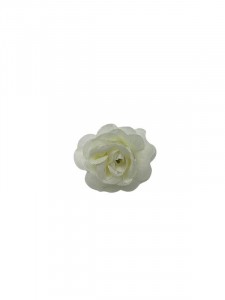 Róża mini główka 3 cm kremowa