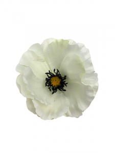 Mak kwiat wyrobowy 10 cm kremowy