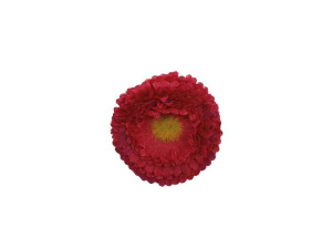 Stokrotka kwiat wyrobowy 3,5 cm czerwona