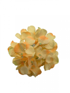 Hortensja kwiat wyrobowy 13 cm jasno pomarańczowa