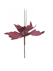 Gwiazda betlejemska na piku 30 cm ciemny róż