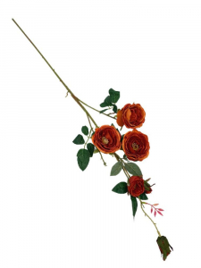 Róża gałązka 90 cm pomarańczowa