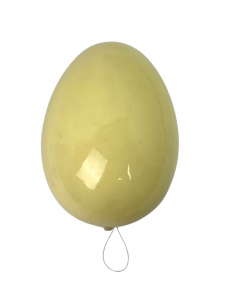 Jajko strusie 15 cm jasno żółte