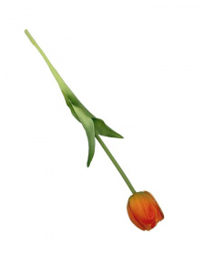 Tulipan silikonowy kwiat pojedynczy 46 cm pomarańczowy