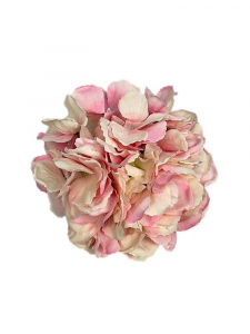 Hortensja gówka XL 20 cm jasny róż z kremowym