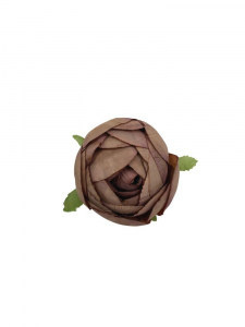 Pełnik kwiat wyrobowy 5 cm brązowy z fioletowymi akcentami