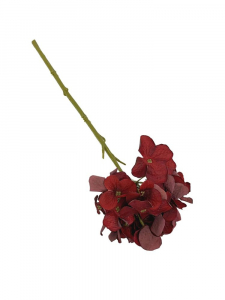 Hortensja kwiat pojedynczy 32 cm czerwona