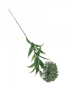 Czosnek plastikowy kwiat pojedynczy 45 cm zielony