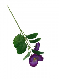 Bratek kwiat pojedynczy 33 cm purpurowy