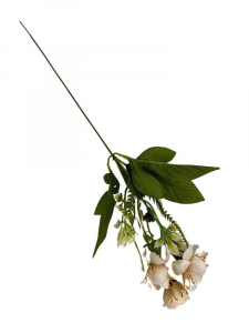 Dodatek florystyczny pik kwiatuszki 38 cm beżowe