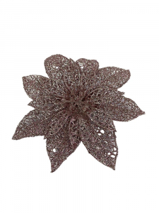 Gwiazda betlejemska na spince 16 cm różowa