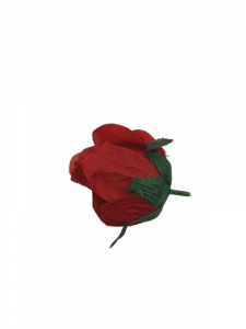 Róża kwiat wyrobowy 7 cm czerwona