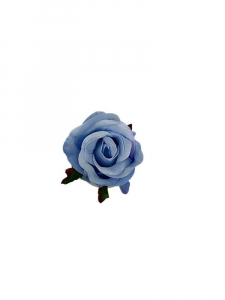Róża główka 5 cm niebieska