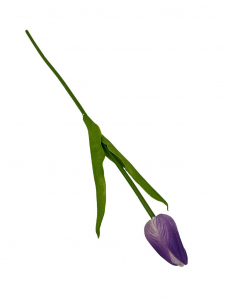 Tulipan z pianki 45 cm jasny fiolet