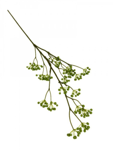 Gałązka z kuleczkami 79 cm zielona
