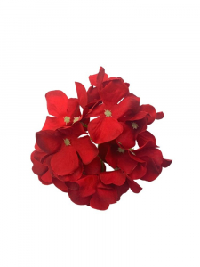 Hortensja kwiat wyrobowy 13 cm czerwona