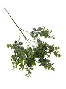 Eukaliptus plastikowa gałązka 66 cm zielony bielony