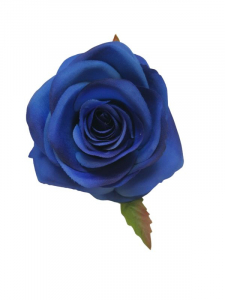 Róża główka 10 cm ciemno niebieska