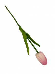 Tulipan z pianki 45 cm jasny róż