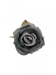 Róża kwiat wyrobowy 10 cm szara