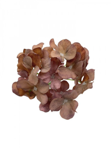 Hortensja kwiat wyrobowy 13 cm karmelowo fioletowa