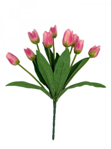 Tulipany bukiet 39 cm różowe