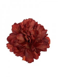 Piwonia kwiat wyrobowy 15 cm ciemno czerwona