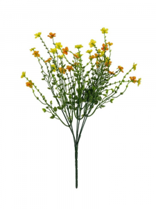 Bukiet drobnych kwiatuszków 40 cm żółty i pomarańcz