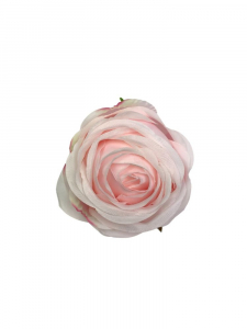 Róża kwiat wyrobowy 8 cm pudrowy róż