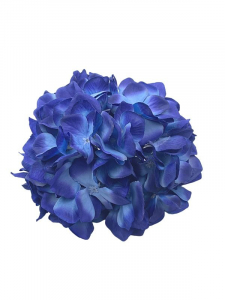 Hortensja kwiat wyrobowy 20 cm ciemno niebieska