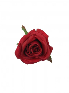 Róża kwiat wyrobowy 10 cm czerwona